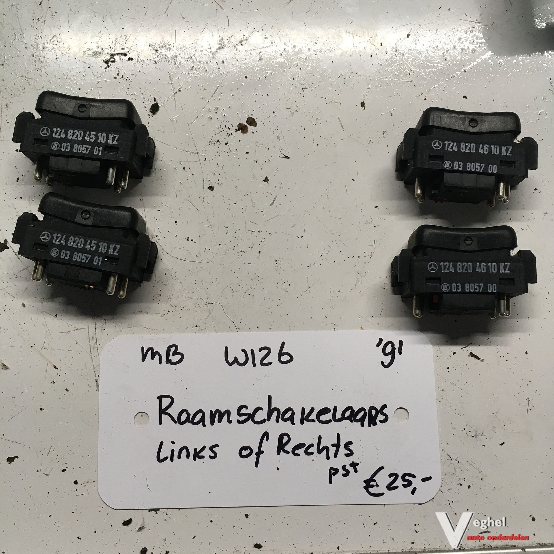 Mercedes W126 1991  Raamschakelaars Links of Rechts, Auto-onderdelen, Dashboard en Schakelaars, Gebruikt, -, -, Ophalen of Verzenden