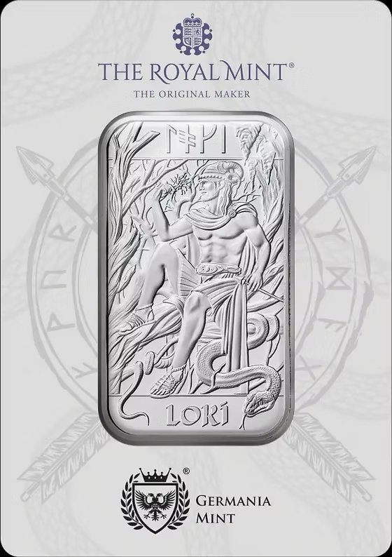 Germania mint 1 oz Zilverbaar 999 ag Loki Limited Edition, Ophalen of Verzenden, Zilver