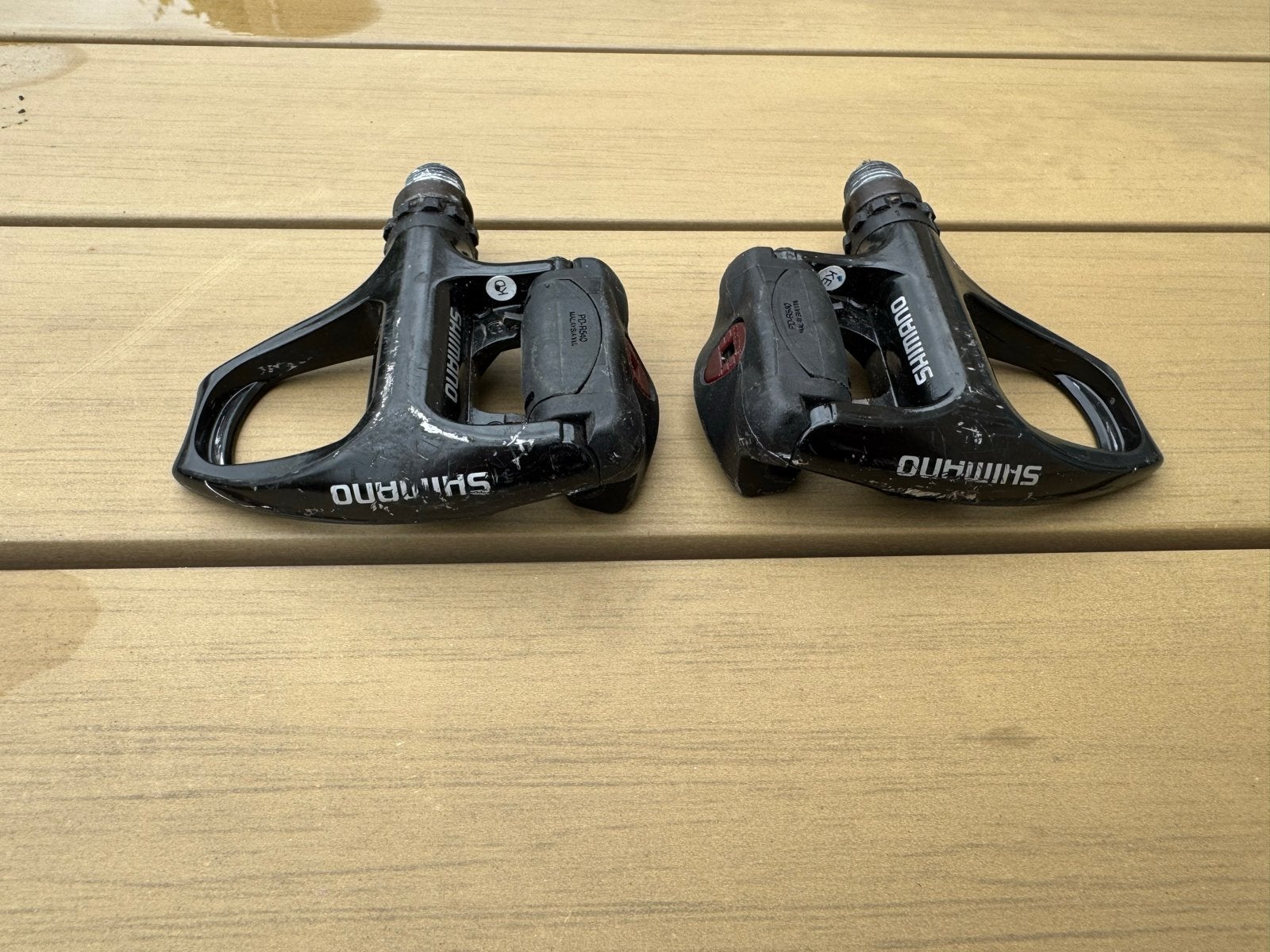 Shimano SPD-SL pedalen zwart, Fietsen en Brommers, Fietsonderdelen, Crankstel of Pedalen, Gebruikt, Kunststof, Ophalen of Verzenden