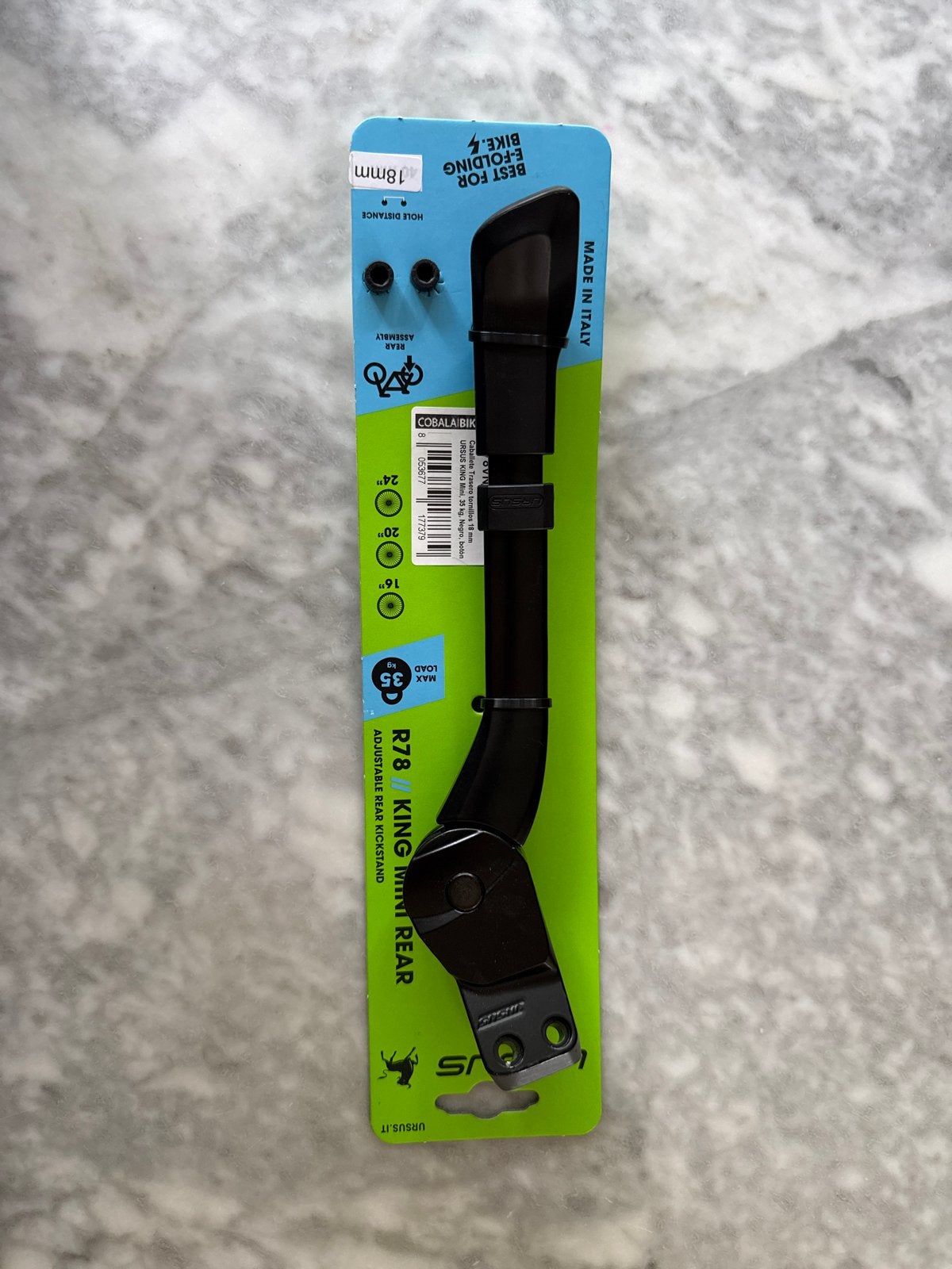 Ursus King R78 Mini Achterstandaard voor E-bike, Fietsen en Brommers, Elektrische fiets, Overige typen, Ophalen of Verzenden, Nieuw
