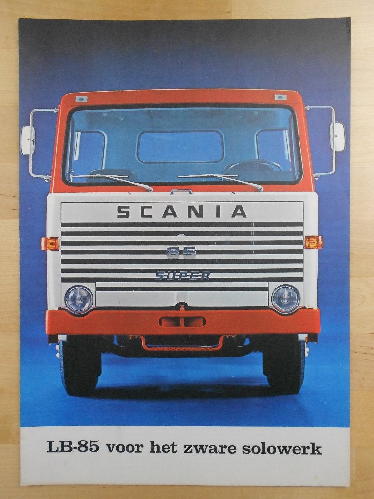Scania LB 85 Brochure 1969 – LB85, Ophalen of Verzenden, Zo goed als nieuw, Overige merken, Scania
