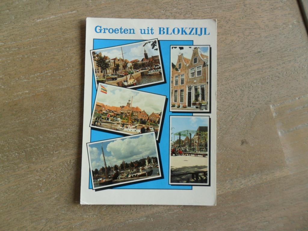 groeten uit Blokzijl, brug/kade, Verzenden, 1980 tot heden, Gelopen, Noord-Brabant