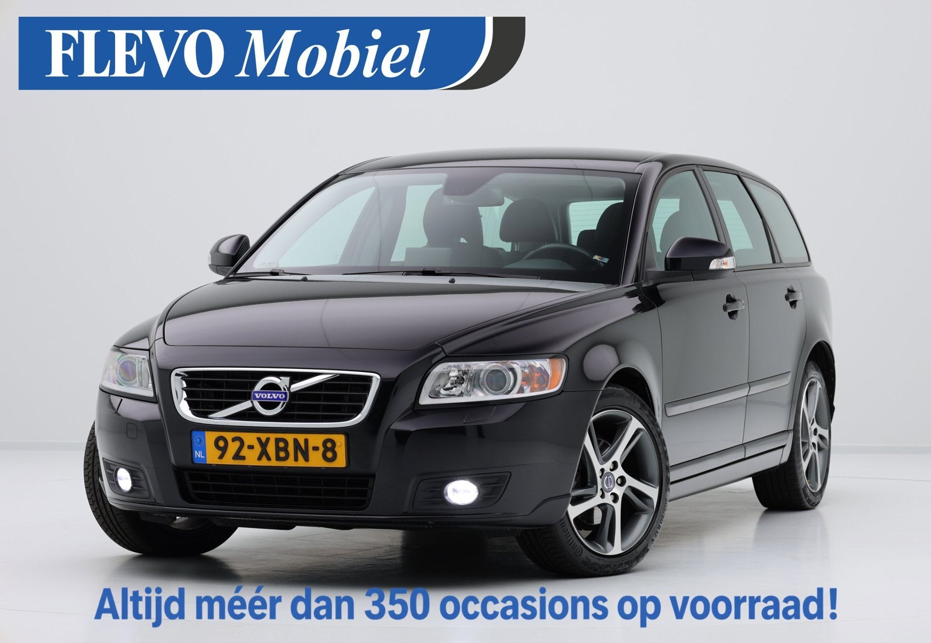 Volvo V50 2.0 Limited Edition Navi|Leder|LMV, Auto's, Gebruikt, Zwart, 1279 kg, V50