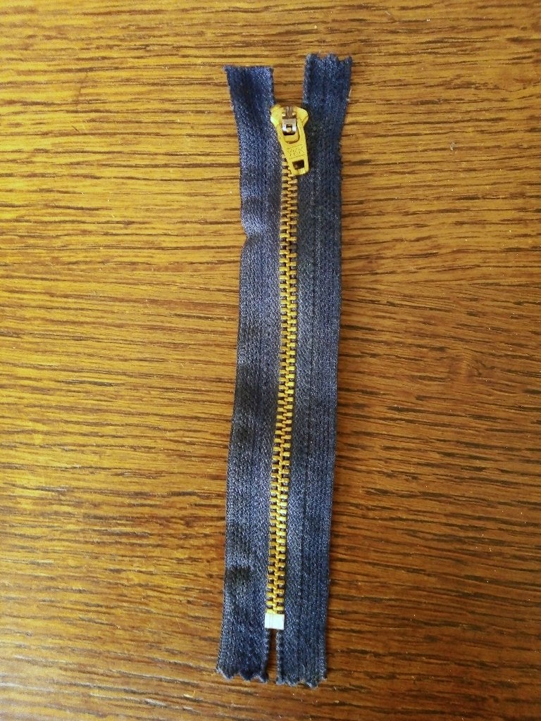 Nieuwe Vintage YKK Metalen Rits (Goud/Messing) – 18,5 cm, Hobby en Vrije tijd, Naaien en Fournituren, Ophalen of Verzenden, Nieuw