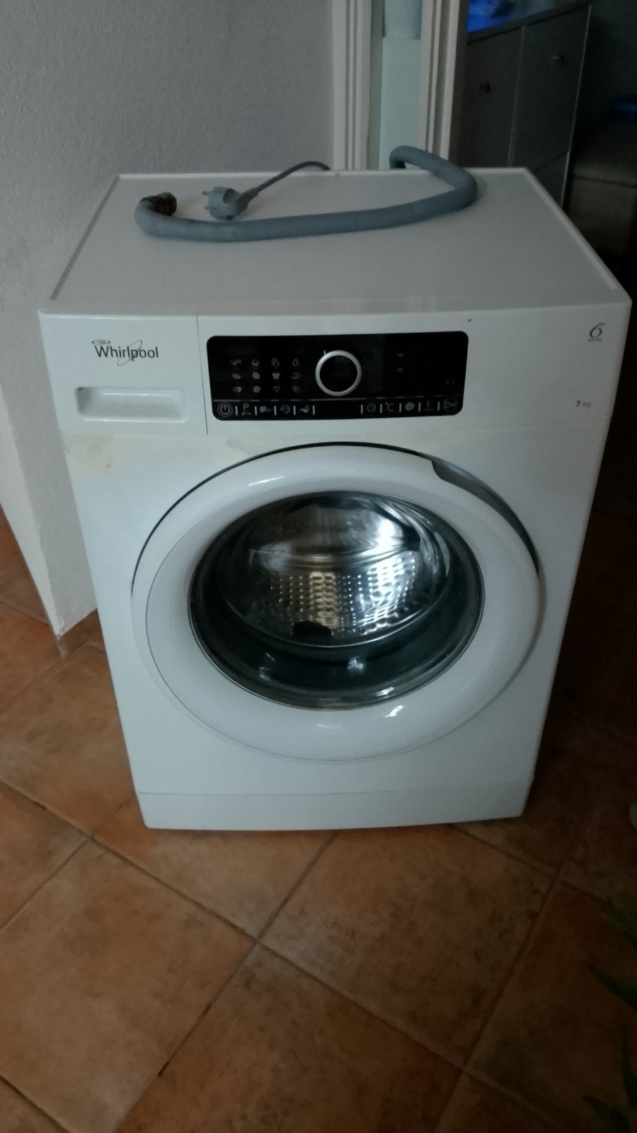 Whirlpool Wasmachine 7kg - Goede Staat, Ophalen, Gebruikt, Handwasprogramma, Voorlader