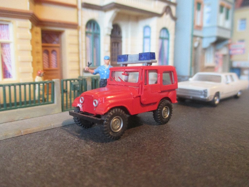 Jeep M38A1 met soft-Top - Roco brandweer ( als NeKaF ), Ophalen of Verzenden, Zo goed als nieuw, Auto, Roco