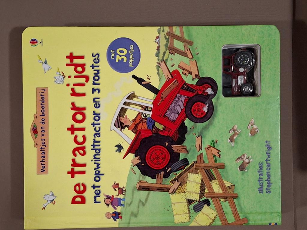 De tractor rijdt met opwindtractor en 3 routes, Stephen Cartwright, Ophalen of Verzenden, Zo goed als nieuw, 2 tot 3 jaar