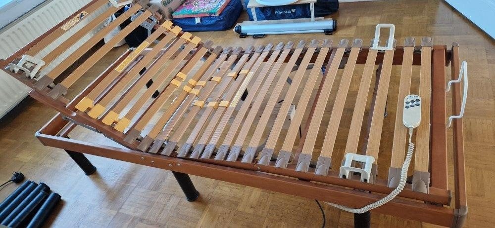 2 bedden elektrisch verstelbaar, Ophalen, Gebruikt, 90 cm, Eenpersoons