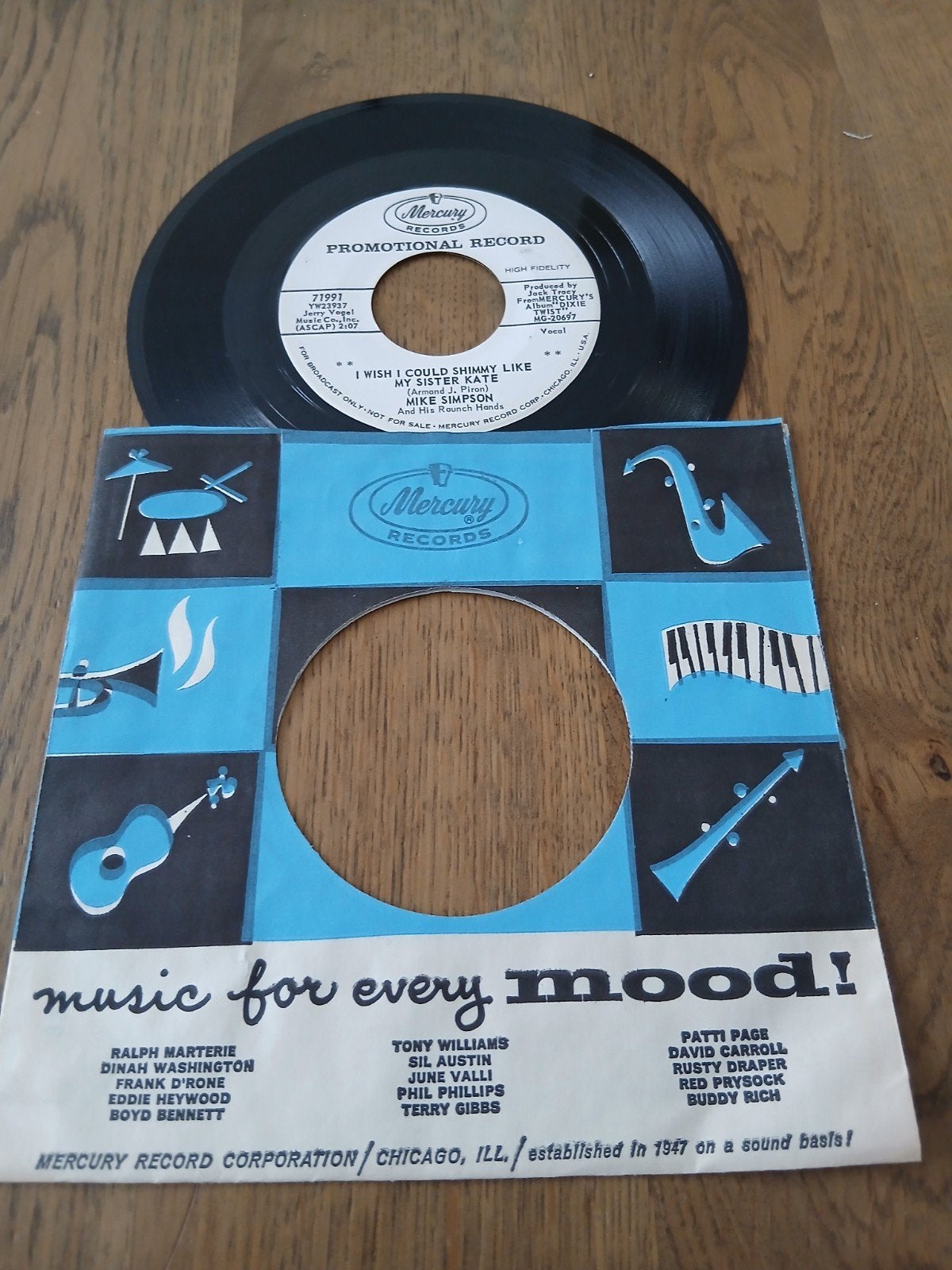 VINYL SINGLE   MIKE SIMPSON  1960, Ophalen of Verzenden, Zo goed als nieuw, Overige formaten, Overige genres