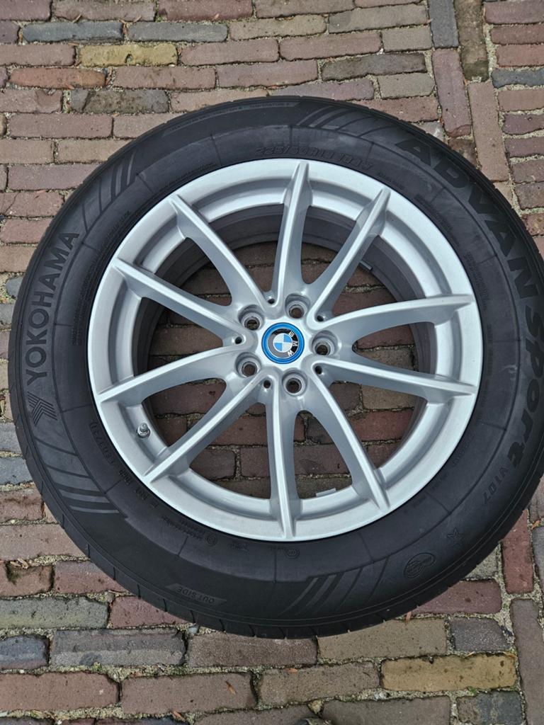 Orginele BMW 618 velgen met zomer banden 225/60/18, 18 inch, Banden en Velgen, Ophalen of Verzenden, Zomerbanden