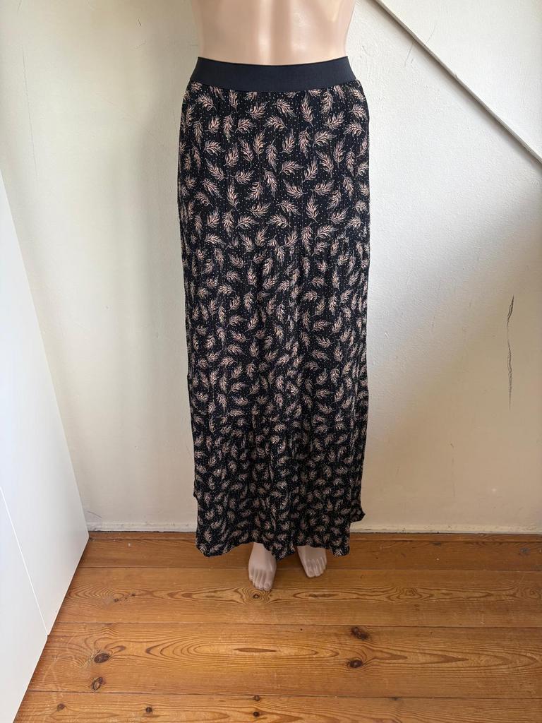 Zusss lange rok maat L zwart bruin print en gouddraad, Kleding | Dames, Maat 38/40 (M), Zwart, Ophalen of Verzenden, Zo goed als nieuw