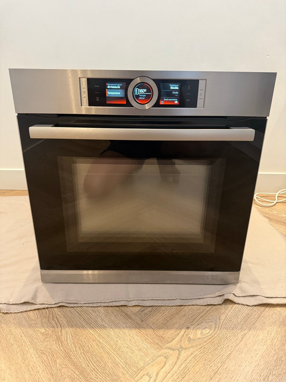 Bosch Inbouw Combi-oven met Magnetronfunctie - Zo goed als n, 45 tot 50 cm, Hete lucht, 60 cm of meer, Inbouw