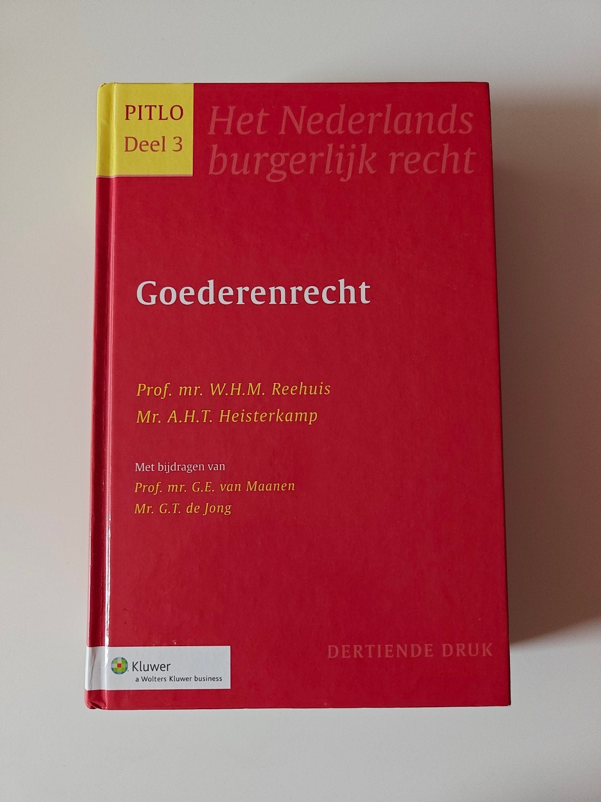 PITLO Deel 3 Goederenrecht - Het Nederlands Burgerlijk Recht, Boeken, Ophalen of Verzenden, WO, Zo goed als nieuw, W.H.M. Reehuis, A.H.T. Heisterkamp