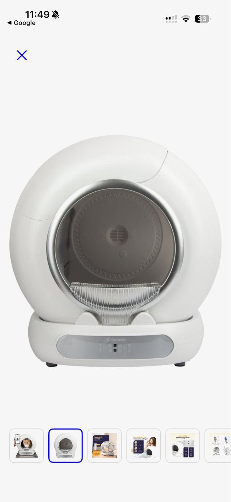 NIEUW automatische kattenbak Viervoeter