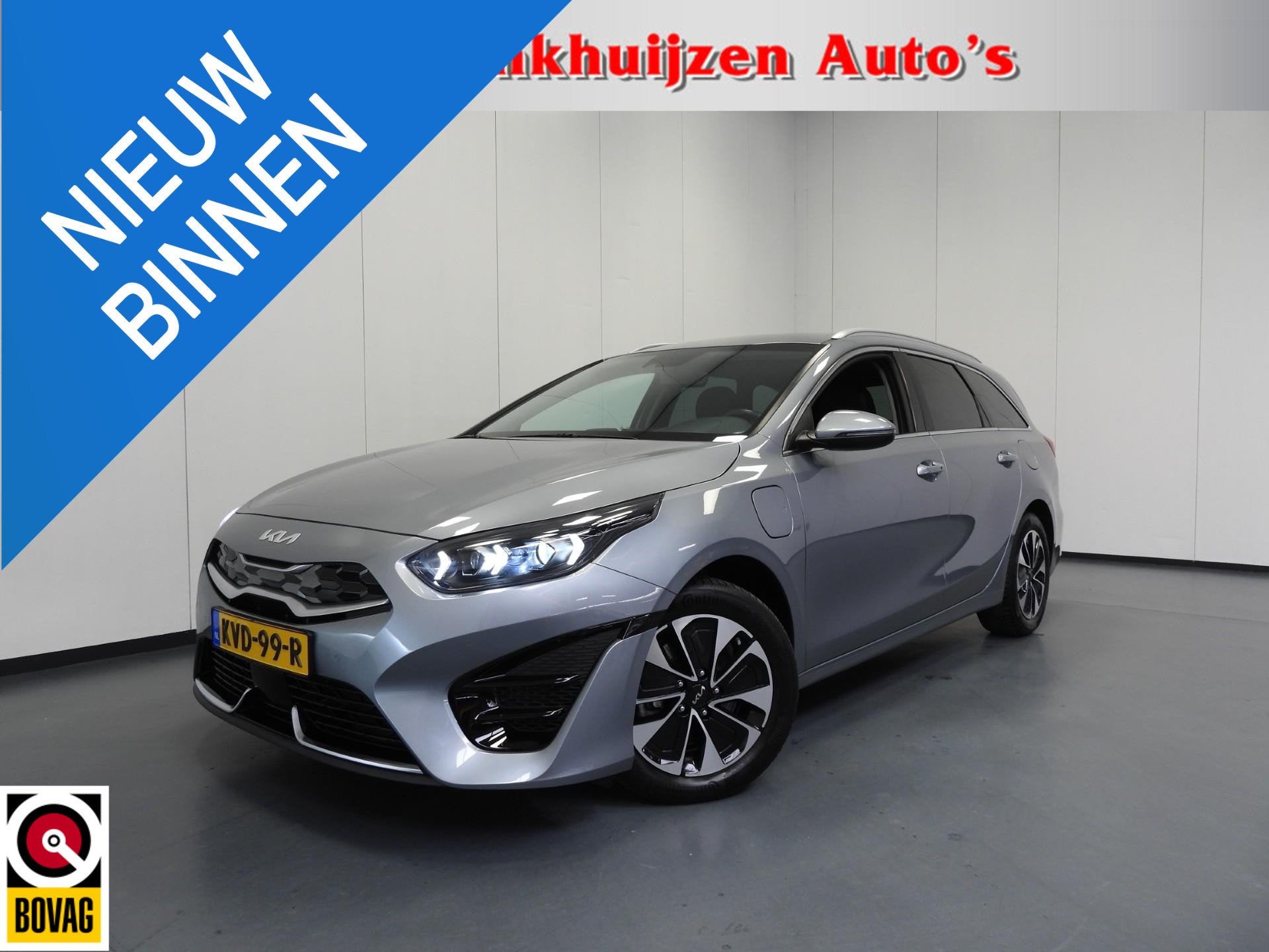 Kia Ceed Sportswagon 1.6 GDI PHEV Plug-In DynamicPlusLine NA, Auto's, Dealer onderhouden, Gebruikt, Leder en Stof, Plug-in hybride
