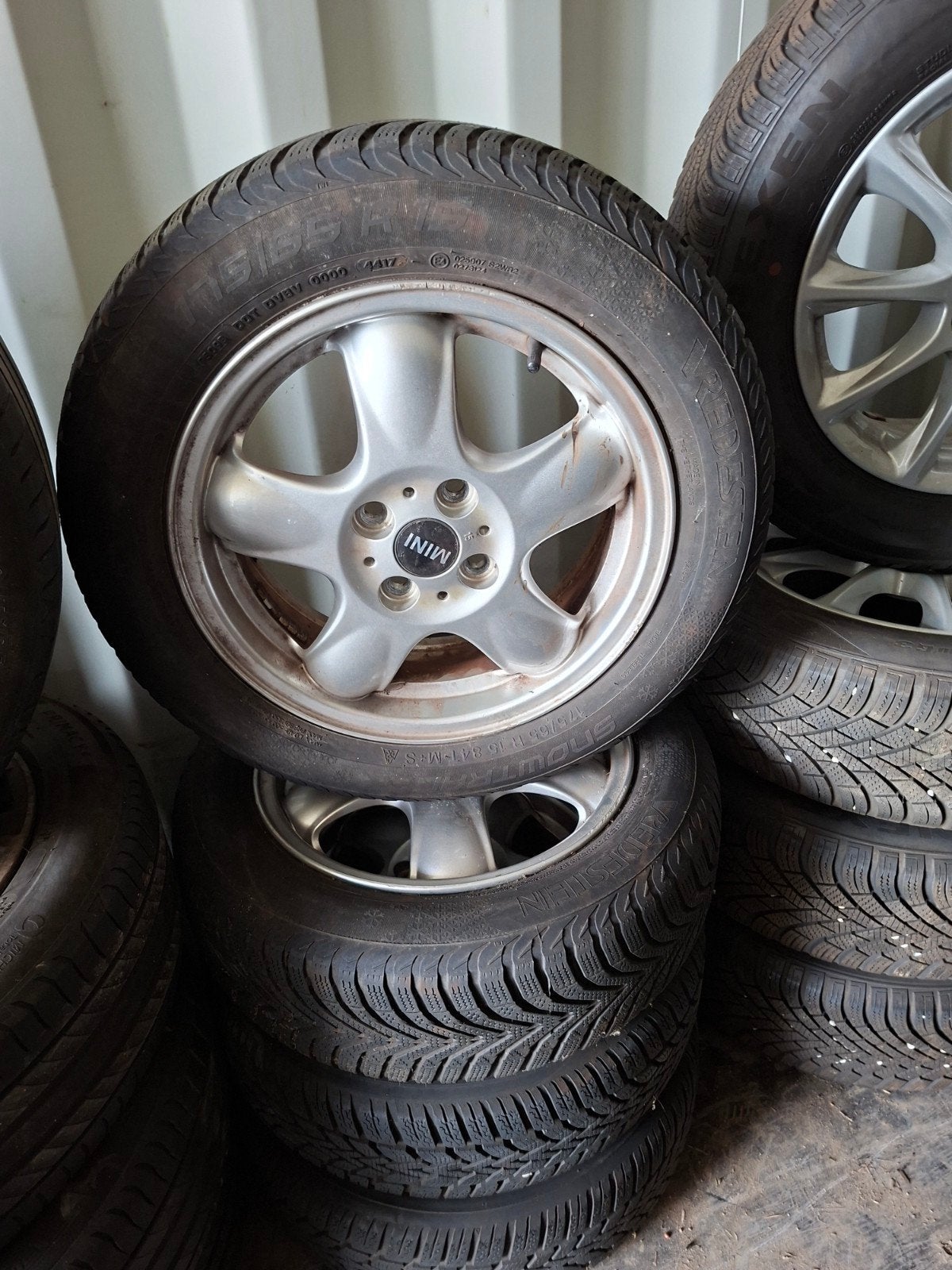 mini cooper cabrio wielen, Gebruikt, Banden en Velgen, Ophalen of Verzenden, All Season