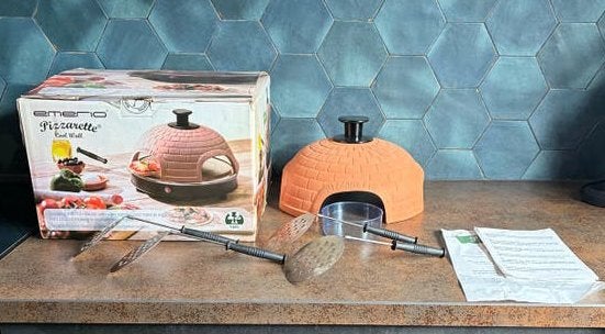 Emerio Pizzarette voor 4 personen, Ophalen of Verzenden, Zo goed als nieuw, Overige merken, Pizzaoven