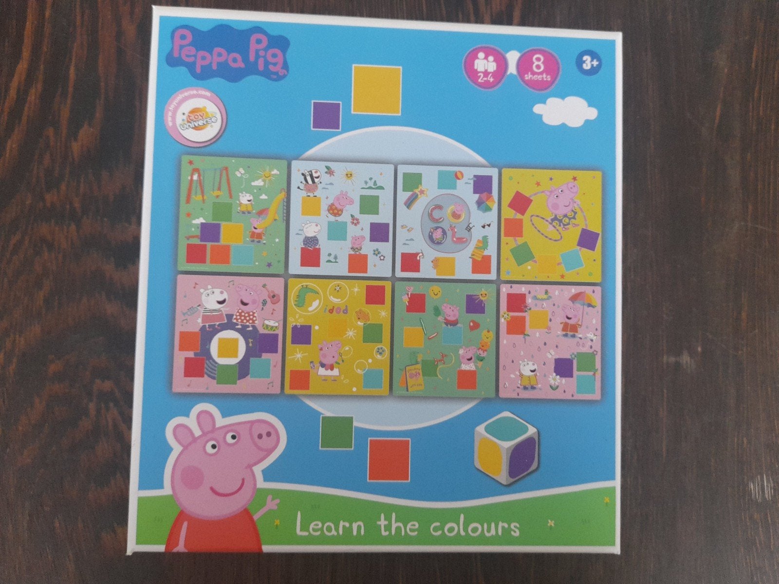 Peppa Pig 4-in-1 Puzzel, Houten Memo en Kleuren Leren, 2 tot 4 jaar, Gebruikt, Van hout, Meer dan 50 stukjes