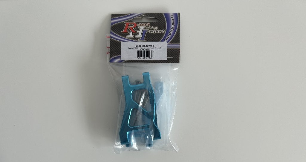Tamiya DT-03 Alu draagarm achter/onder blauw (2) 800755, Ophalen of Verzenden, Nieuw