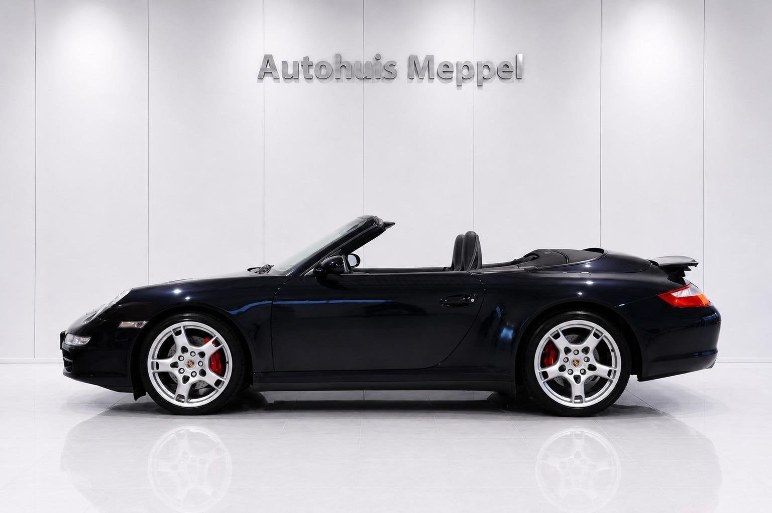 Porsche 911 997 3.8 4S NL-Geleverd*Galvano-uitvoering*Sport-, Auto's, Automaat, Gebruikt, Zwart, Cabriolet