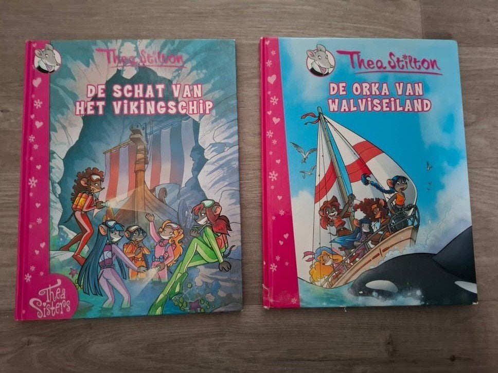 Thea Stilton - De Schat van het Vikingschip & De, Meerdere stripboeken, Ophalen of Verzenden, Gelezen, Thea Stilton