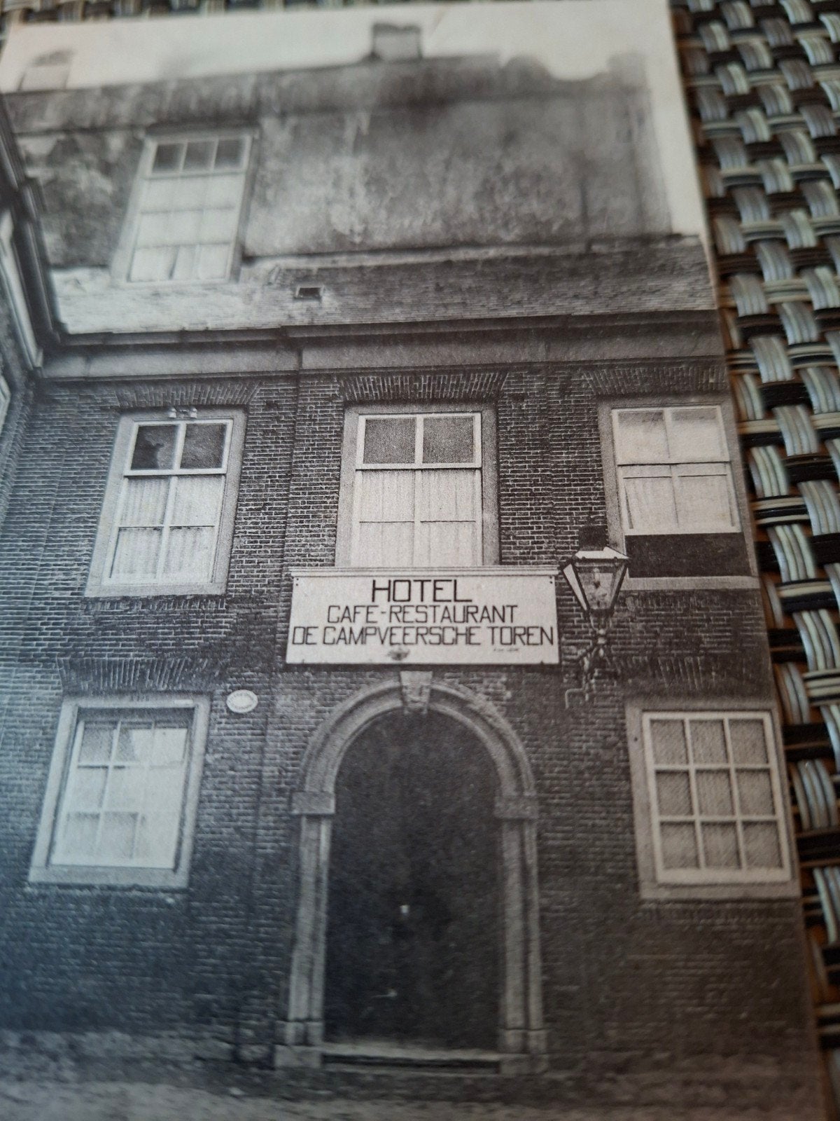 veere   Hotel Café-Restaurant De Campveersche Toren, Ophalen of Verzenden, 1920 tot 1940, Gelopen, Zeeland