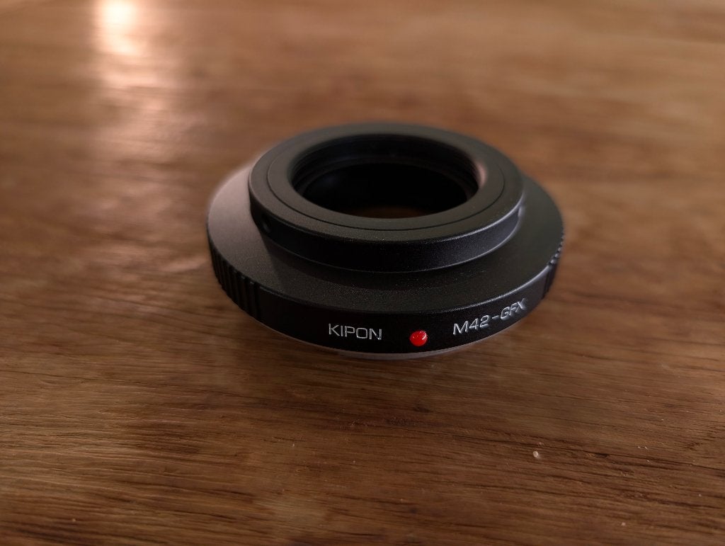 Kipon M42-GFX Lensadapter - Zo goed als nieuw, Audio, Tv en Foto, Ophalen of Verzenden, Zo goed als nieuw, M42, Toebehoren