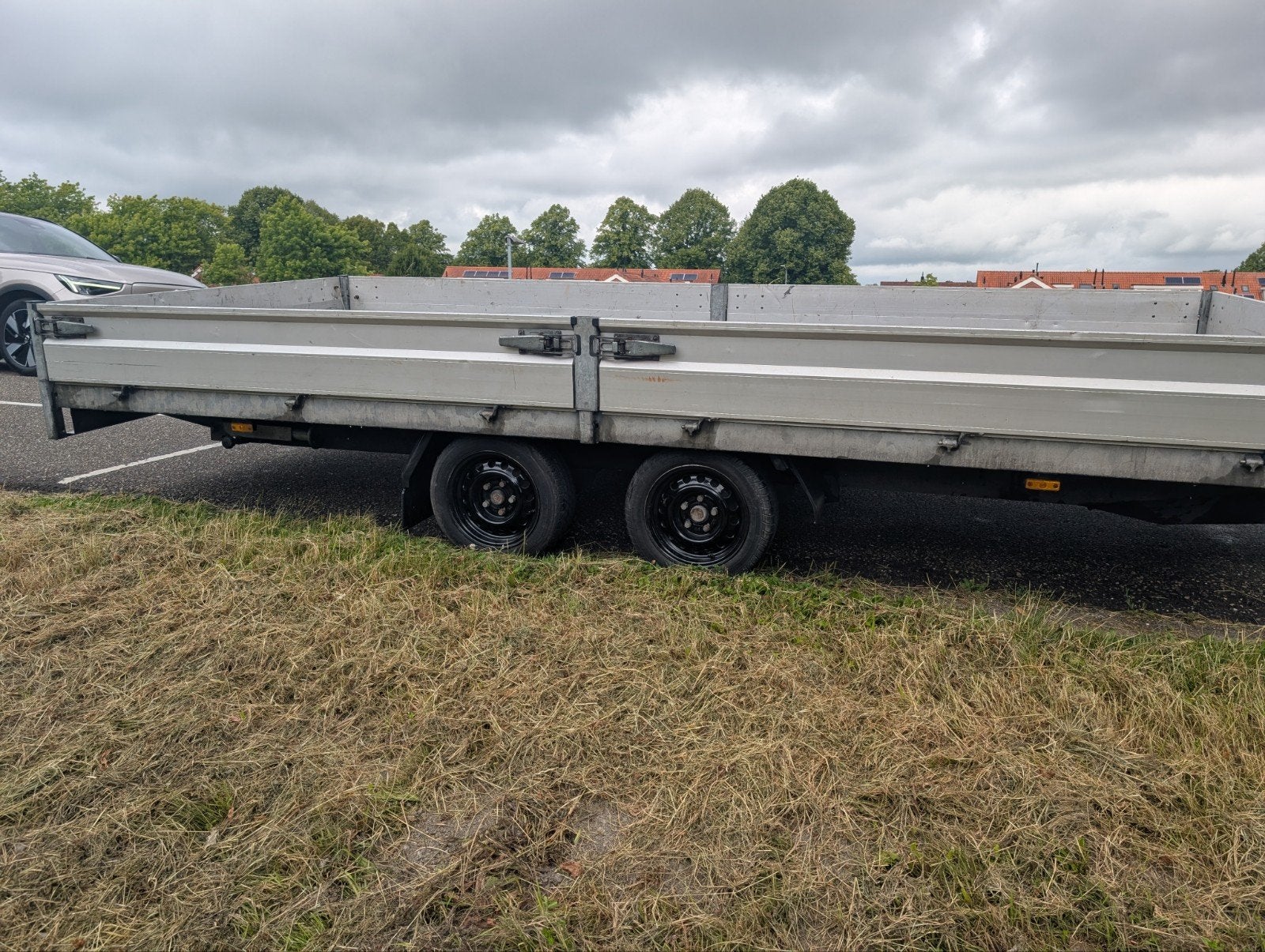 Hapert plateauwagen met steunpoten en disselslot, Auto diversen, Aanhangers en Bagagewagens, Ophalen