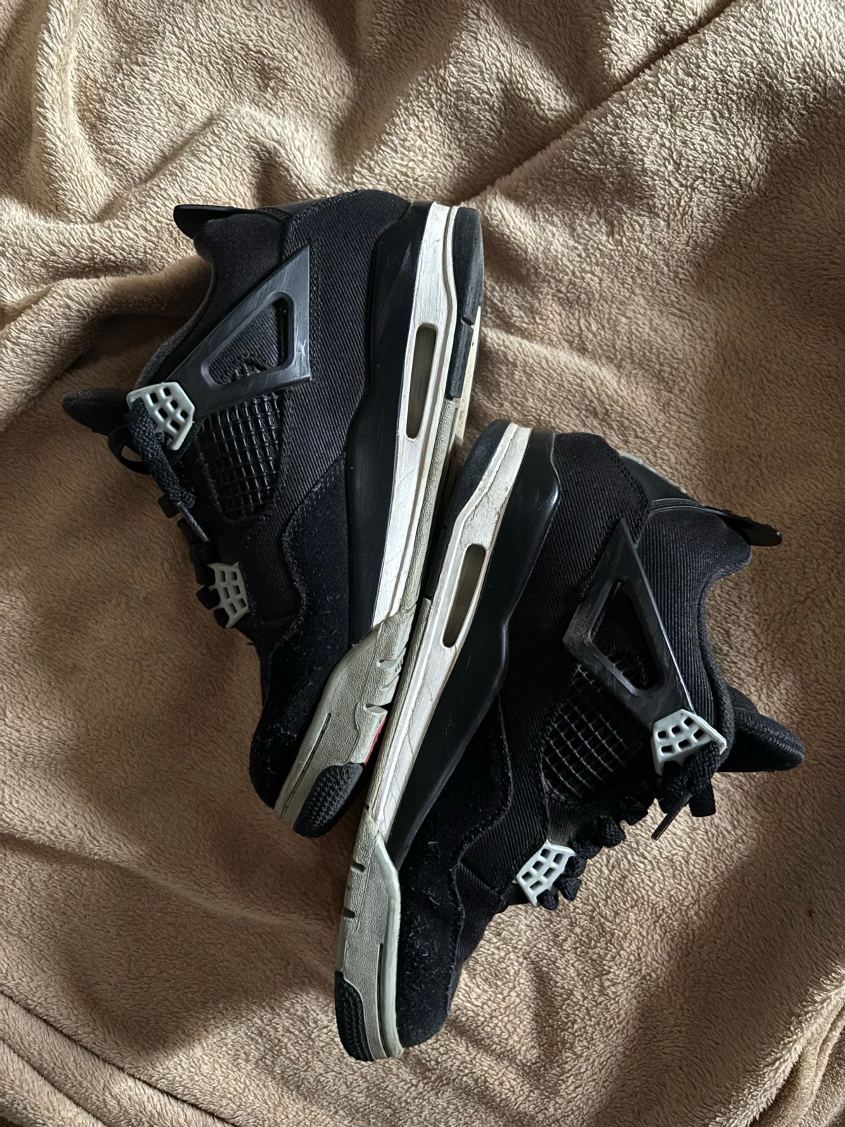 Jordan 4 Retro SE Black Canvas - Maat 40 EU, Kleding | Dames, Schoenen, Zwart, Ophalen of Verzenden, Sneakers of Gympen, Zo goed als nieuw
