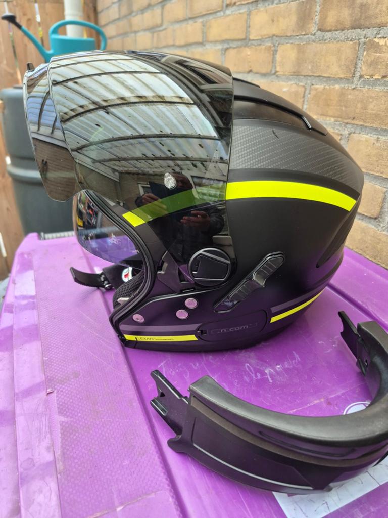 Grex helm xl met losse kinbeugel 4 vizieren, Ophalen of Verzenden, Tweedehands, Integraalhelm, Nolan