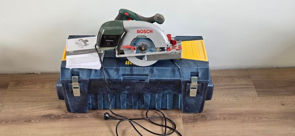 Bosch hand cirkelzaag PKS 55 A, Ophalen, Gebruikt, Cirkelzaag, 30 tot 70 mm