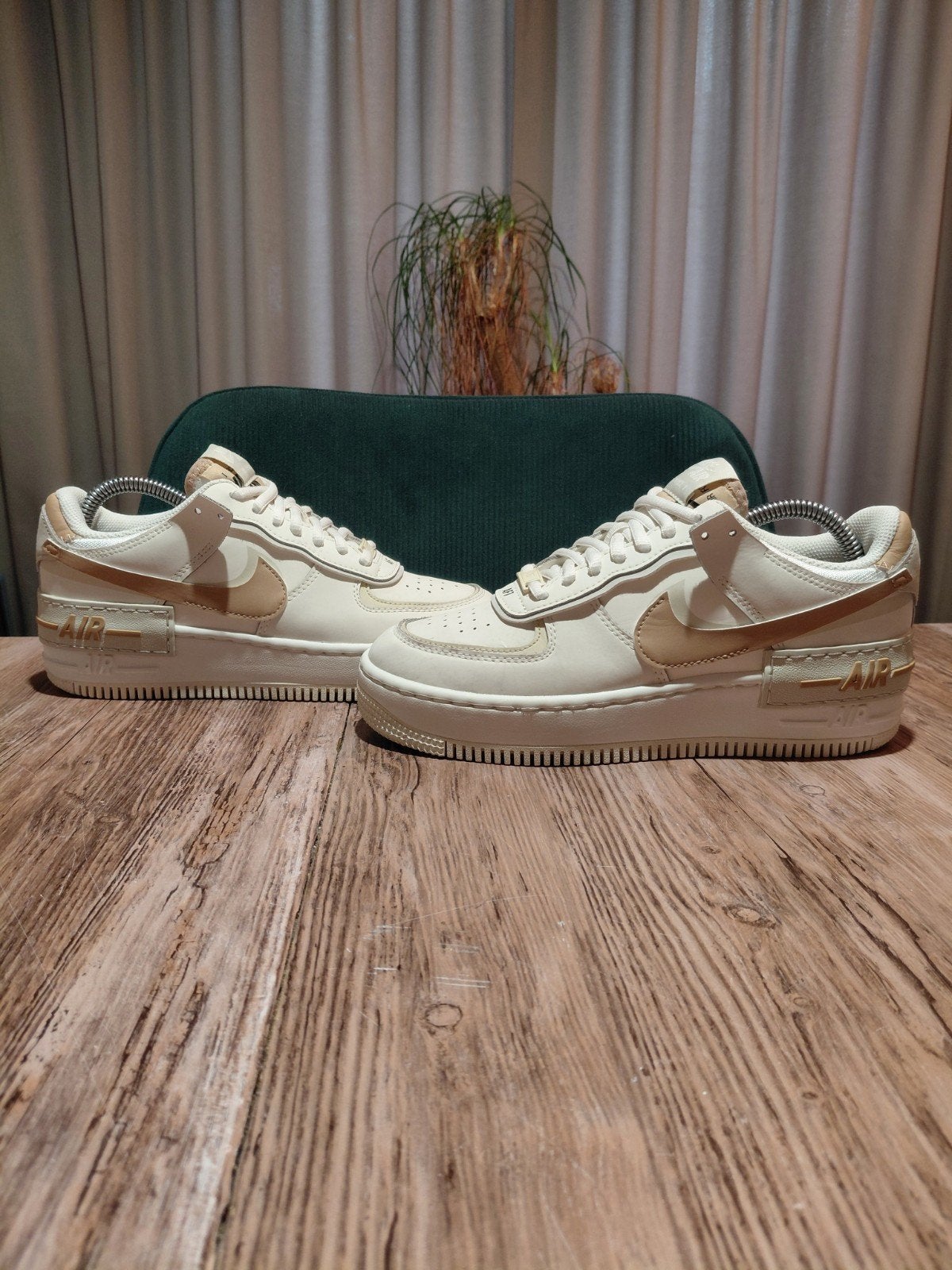 Nike Air Force 1 Shadow 'Sail Hemp' Size 37,5, Wit, Nike, Ophalen of Verzenden, Sneakers of Gympen