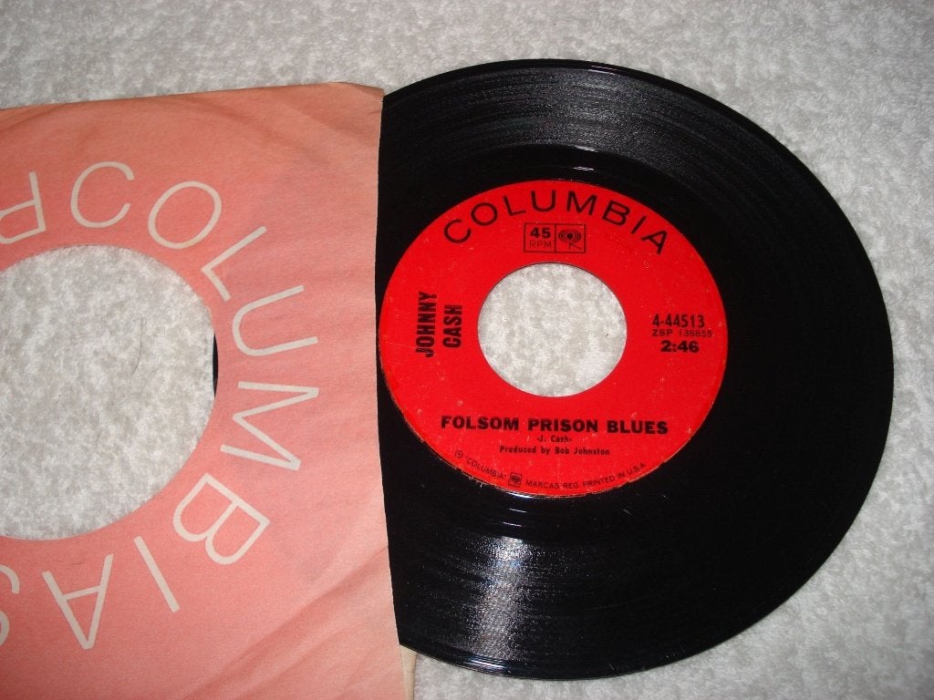 Johnny Cash     Folsom Prison Blues   Usa   Orgineel, Originele persing, Ophalen of Verzenden, Zo goed als nieuw, Country en Western