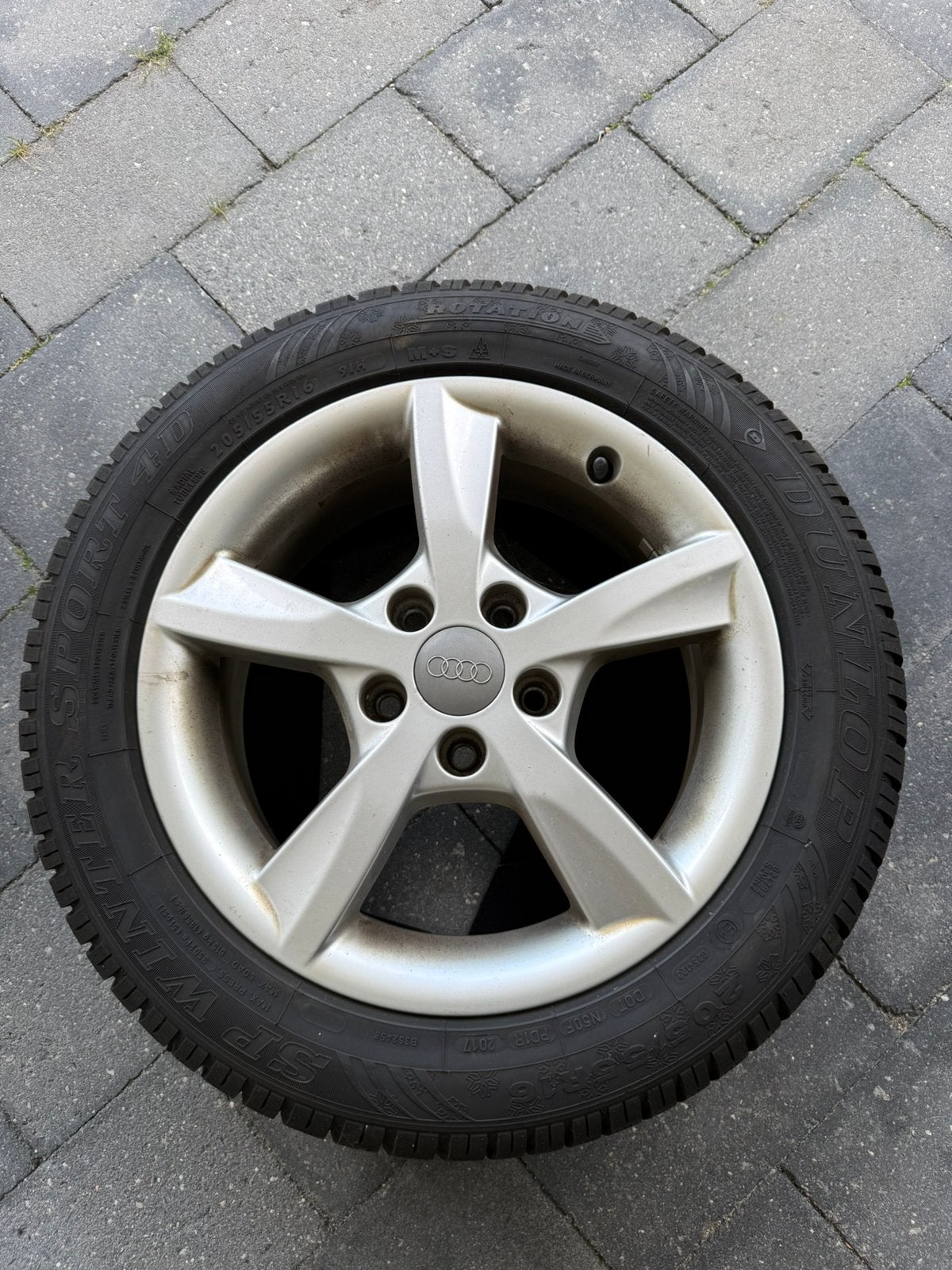 Velgen met winterbanden 16”, Auto-onderdelen, Banden en Velgen, Ophalen, Velg(en), 16 inch, 205 mm