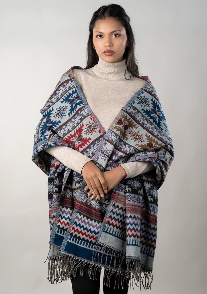 Handgeweven wollen sjaal - Vivek, Verzenden, Maat 46/48 (XL) of groter, Nieuw, Nepalhandwerk.nl