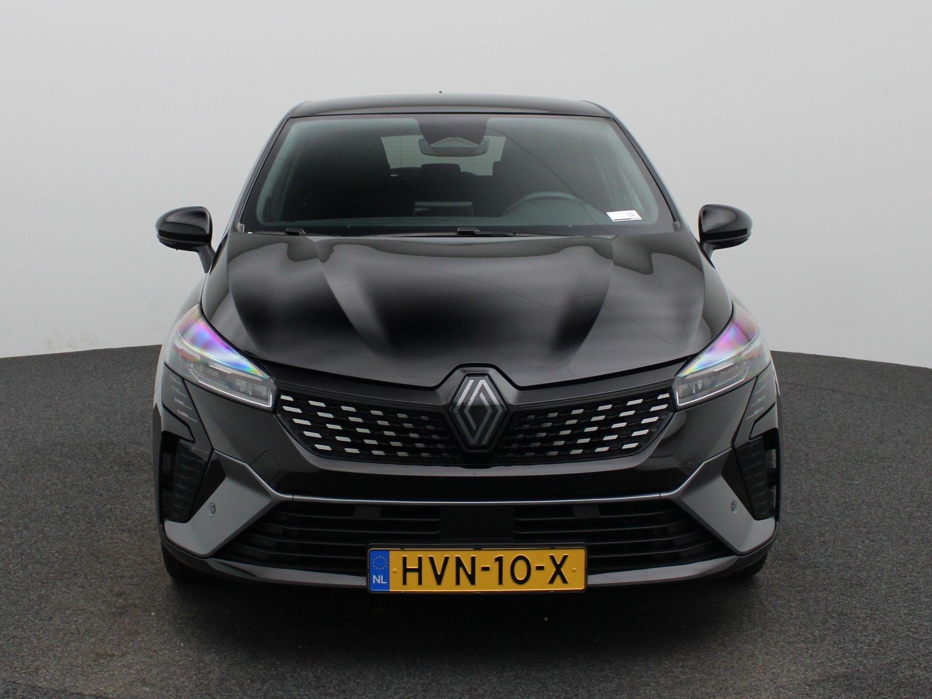 Renault Clio E-Tech Full Hybrid 145 esprit Alpine | Adaptive, Auto's, Gebruikt, Euro 6, Leder en Stof, Zwart