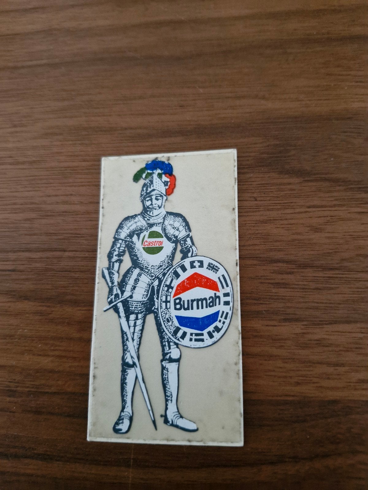 9765 Vintage Castrol Burmah Ridder Sticker, Ophalen of Verzenden, Gebruikt, Bedrijf of Vereniging