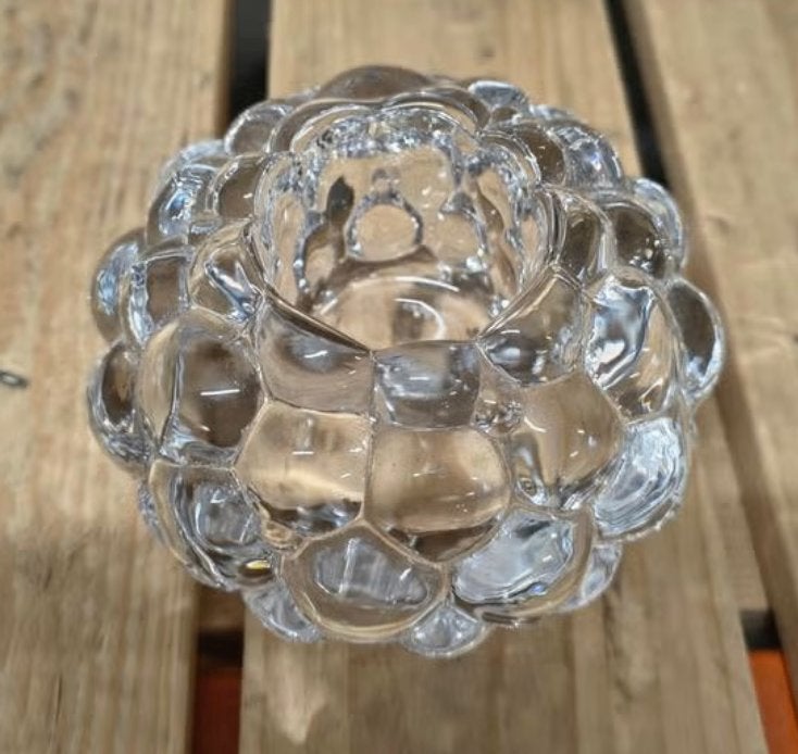 Vintage kristal Orrefors waxinelichthouder, Antiek en Kunst, Ophalen