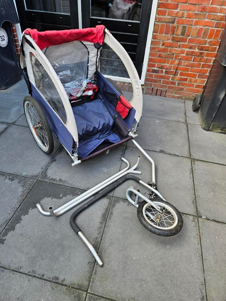 Fietskar, Fietsen en Brommers, Fietsaccessoires | Aanhangers en Karren, Ophalen, Gebruikt, Kinderkar