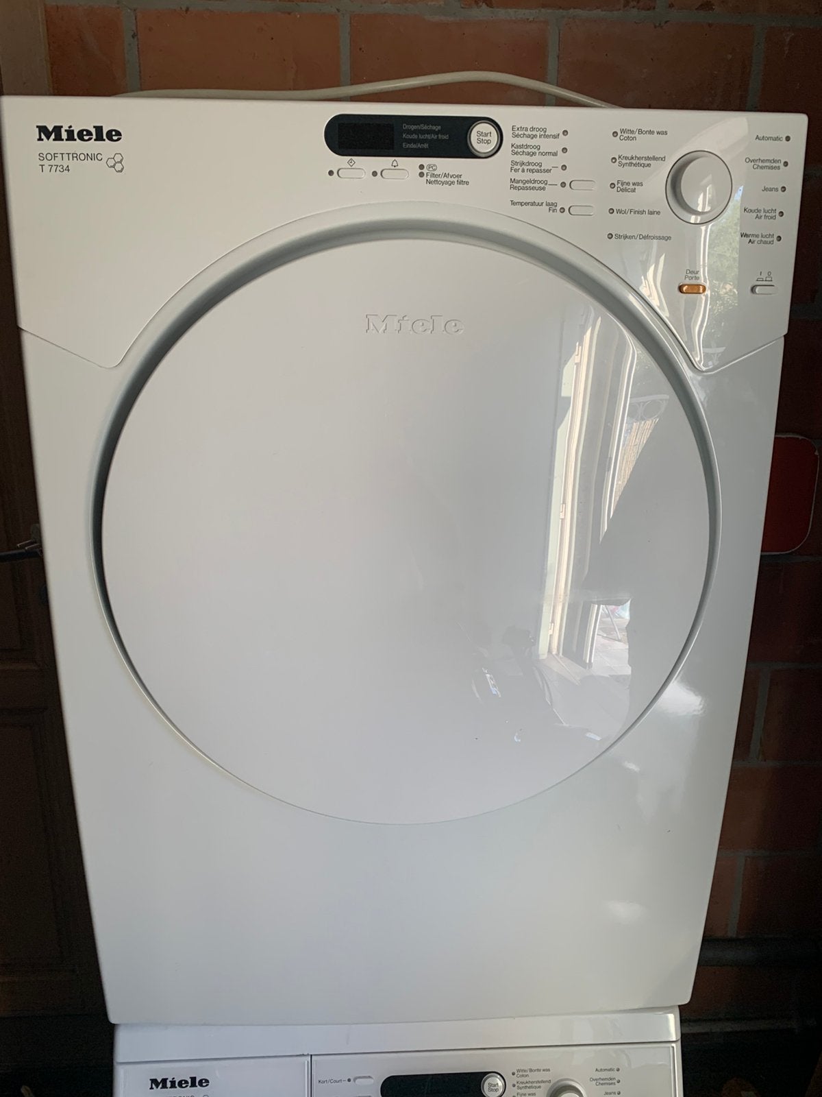 Miele droogkast t 7734, Witgoed en Apparatuur, Wasdrogers, Ophalen, Zo goed als nieuw, 85 tot 90 cm