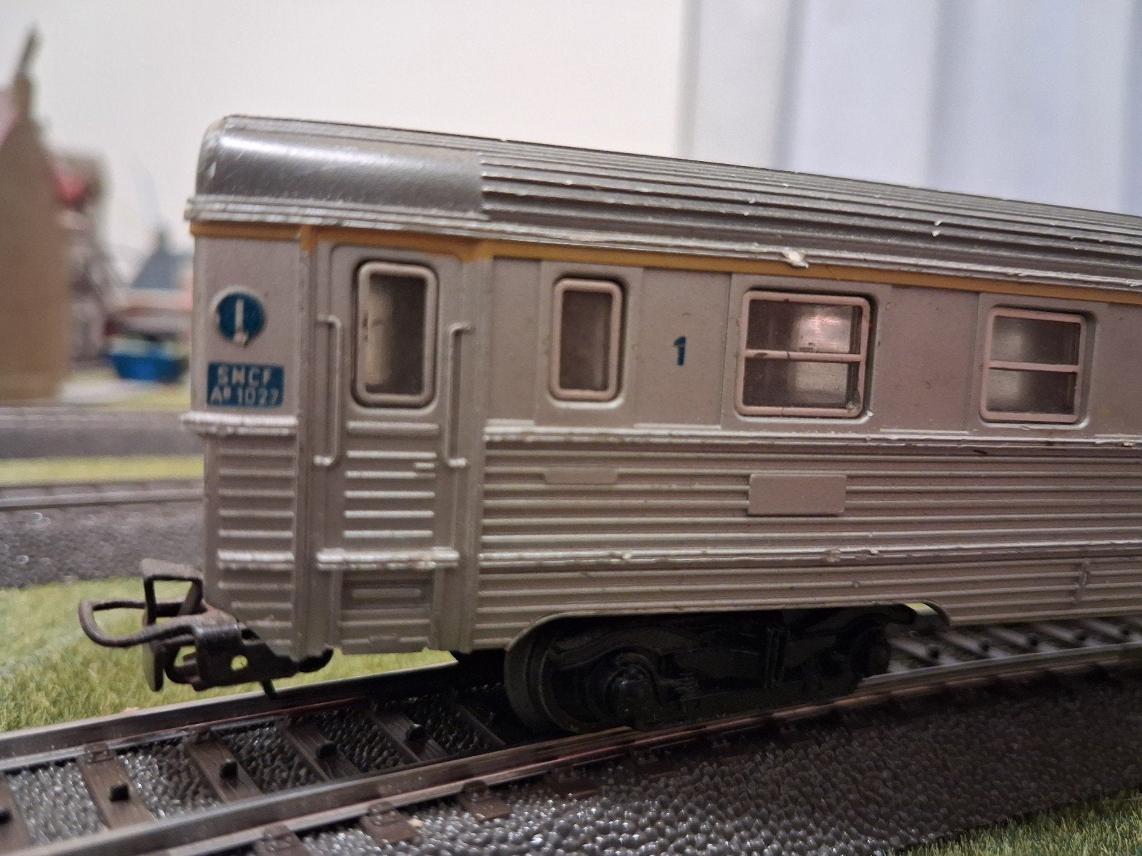Marklin 4050 SNCF Wagon - Zilverkleurig, Gebruikt, Gelijkstroom, Wagon, Ophalen of Verzenden