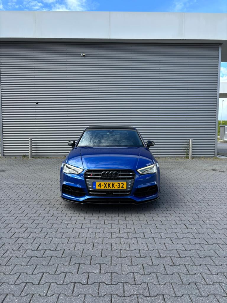 🇳🇱Audi S3 2.0 Tfsi 221KW 4-D Quattro 2014 Sepangblauw, Auto's, Audi, S3, Zwart, 4 cilinders, 1984 cc