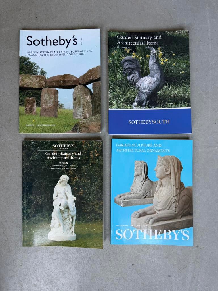 4 x catalogus Sotheby’s garden sculpturen en ornamenten, Ophalen of Verzenden, Gelezen, Catalogus