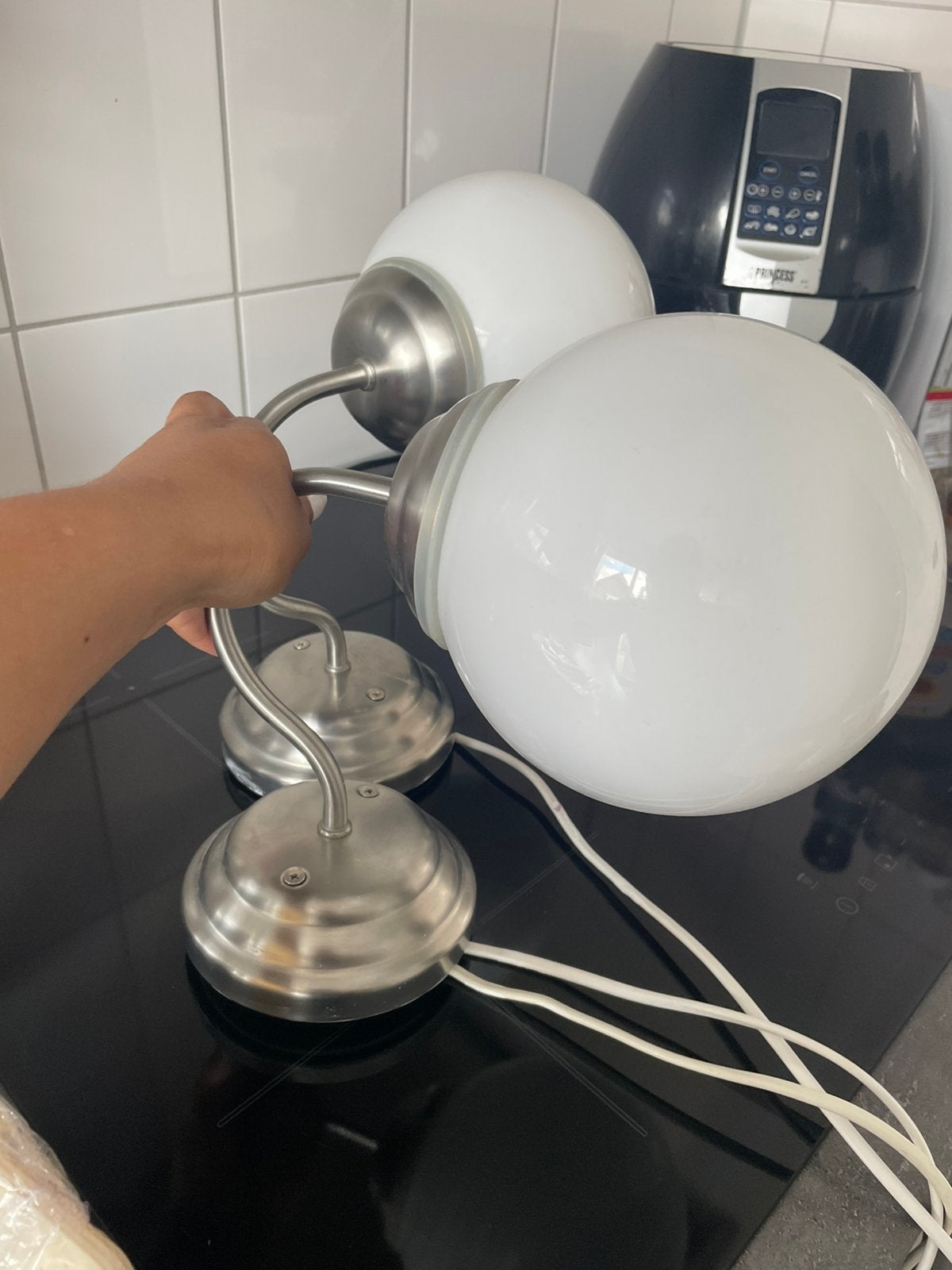 2 lampen voor bij een kaptafel, Ophalen of Verzenden, Zo goed als nieuw