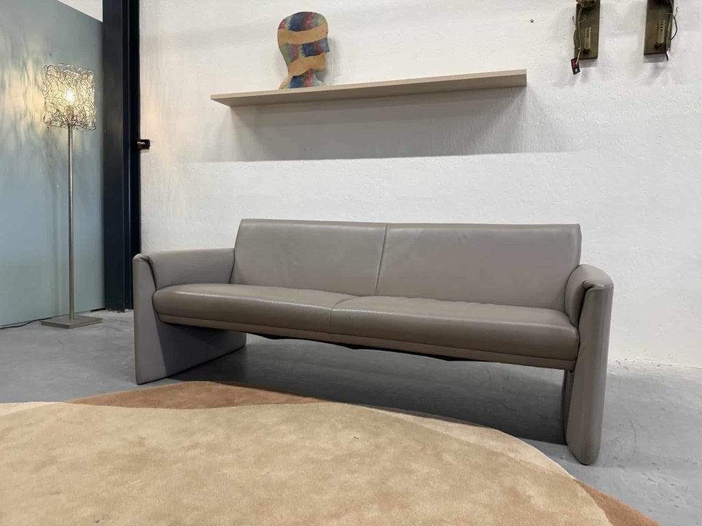 Leolux Boa Vista Bank 3 zits grijs leer Design 193, Leolux, Info@leolux.nl, 150 tot 200 cm, Tweepersoons