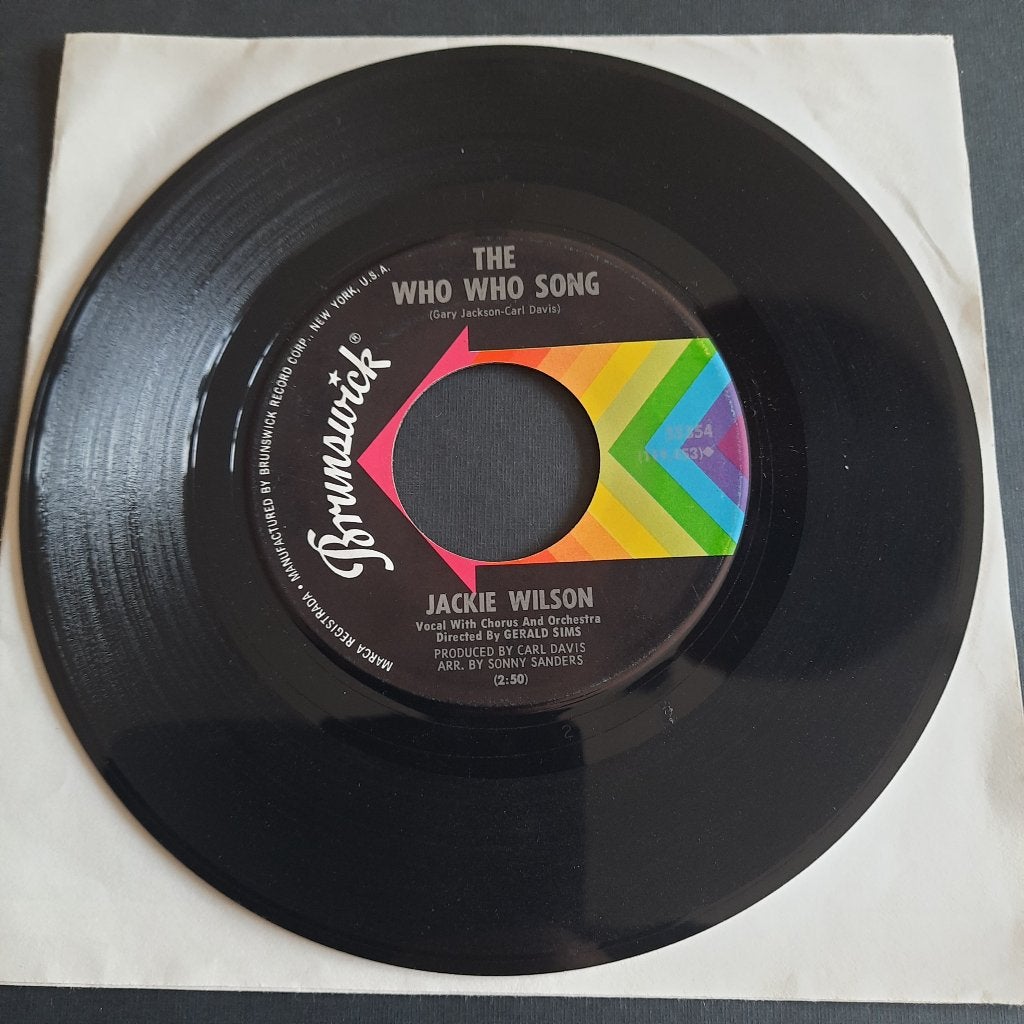 jackie wilson; the who who song  (23), Verzenden, Gebruikt, 7 inch, Overige genres