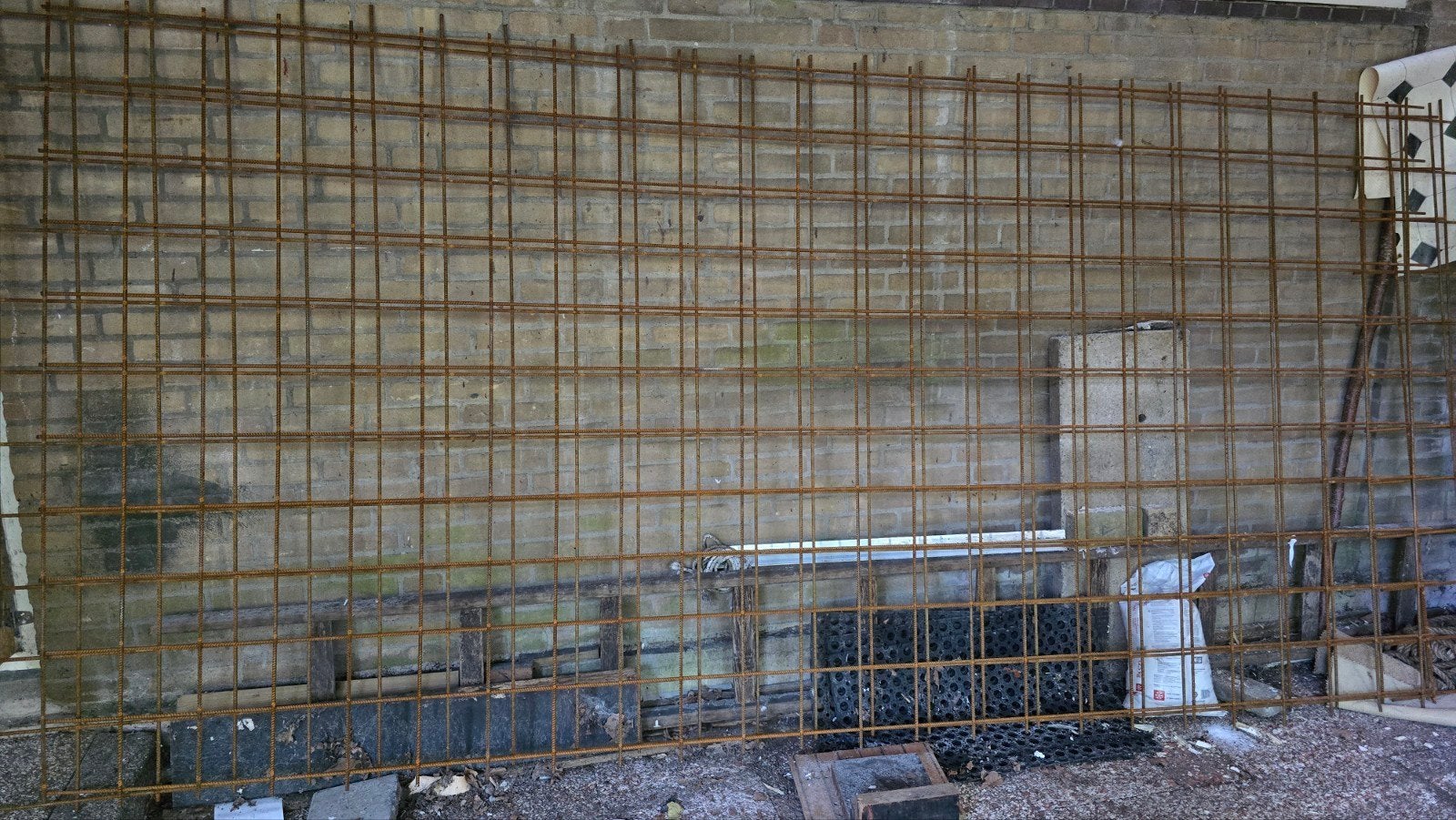 Bouwstaalmatten en binddraad, Ophalen, Gebruikt, 250 mm of meer, Overige typen