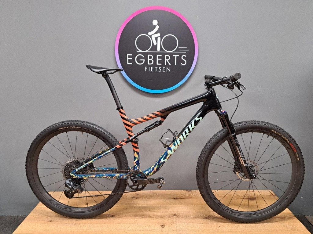 Specialized S-Works Epic GLOSS CARBON/COBALT MARBLE/BRASSY Y, Fietsen en Brommers, Fietsen | Mountainbikes en ATB, Gebruikt, Overige merken