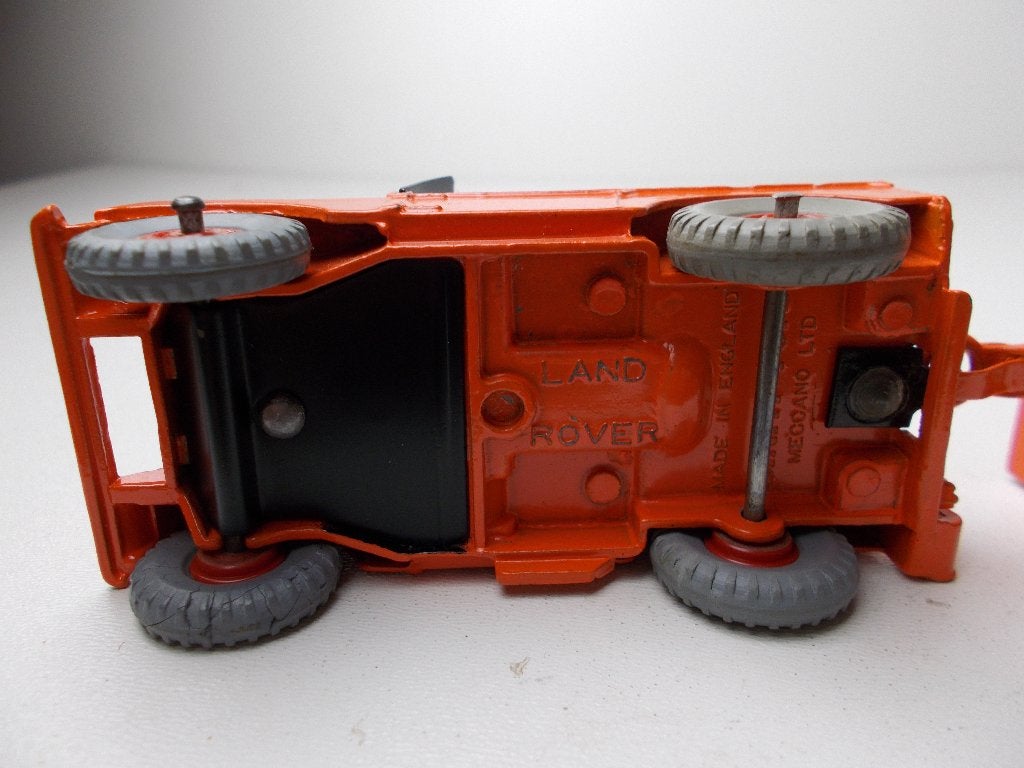 1966 Dinky Toys 340 LAND ROVER + 341 TRAILER (Gerestaureerd), Ophalen of Verzenden, Gebruikt, Auto, Dinky Toys