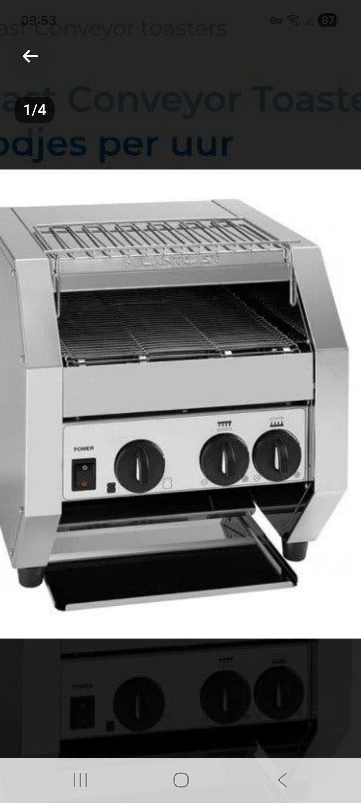 Professionele transportband toaster - Milantoaster, Ophalen, Nieuw